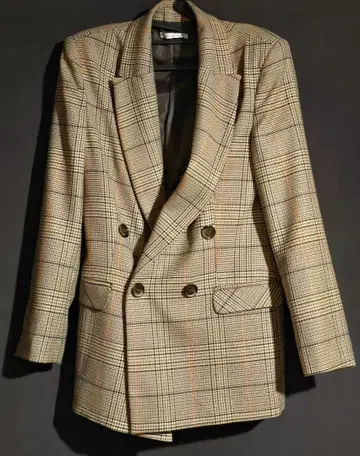 BIANCOGHIACCIO 테일러드 자켓 체크 이탈리아제