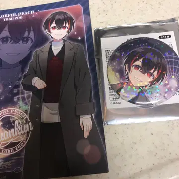 컬러풀 피치 유안군 토부 동물공원 캔뱃지 특전 엽서