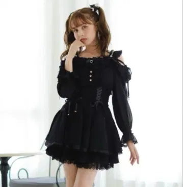 LIZLISA 오프숄더 쉬폰 셋업