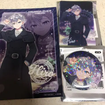 컬러풀 피치 히로 토부 동물공원 콜라보 캔뱃지 트레이딩 카드 혜택 엽서