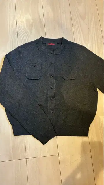 CABaN 코튼 캐시미어 크루넥 가디건 다크 그레이 XS