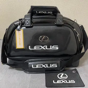 LEXUS 렉서스 블랙 골프용 보스턴백 에나멜백 새상품급