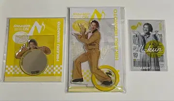 Snow Man 아크릴 스탠드 클리어 스티커 거울 스티커 이와모토 히카루