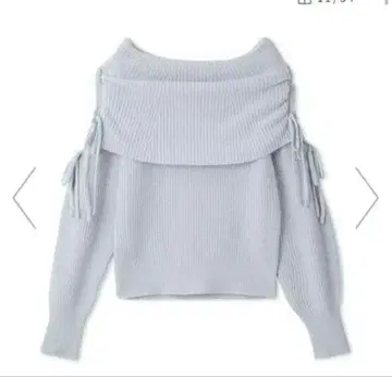 프레이 아이디 리본 오프숄더 니트