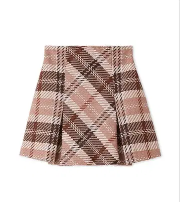 스나이델 로빙 체크 미니 스커트 핑크