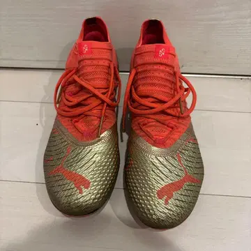 Puma 축구화 스파이크 오렌지/골드