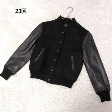 새상품 23구 블루종 램 가죽 바시티 자켓 34 가죽 자켓