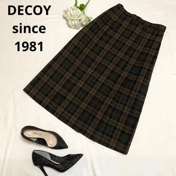 [이번 시즌 대 주목의 체크] 데코이 since 1981 체크 롱 스커트