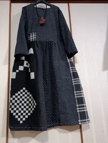 빈티지 원단 리메이크 원피스