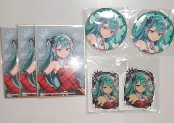 하츠네 미쿠 MEIKO 라쿠텐 컬렉션 캔뱃지 색지