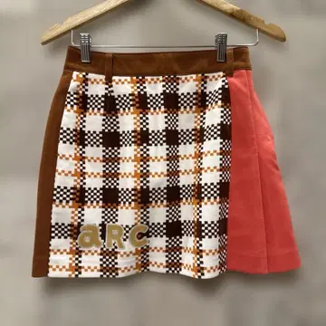 알치비오 체크 무늬 미니 스커트 골프
