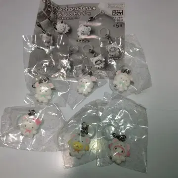 산리오 메지루시 액세서리 복슬복슬 스노우 6개 세트