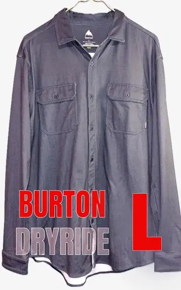 BURTON DRYRIDE 셔츠 L 다크 블랙 L