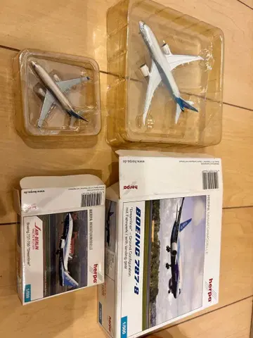 HERPA 비행기 모형 컬렉션 묶음 판매 보잉 787 737