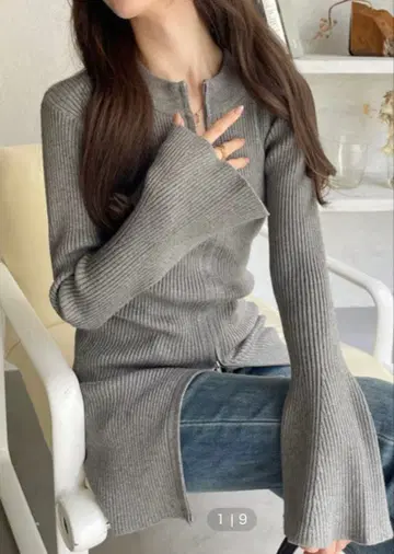 Ada 편안함 예쁨 성인 니트 원피스 미니