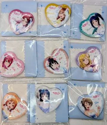 러브 라이브 하트형 캔뱃지 모리 판타지 한정판