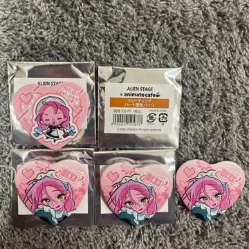 ALIEN STAGE 핀 배지 4개 세트