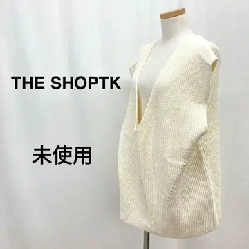 THE SHOP TK 니트 베스트 미사용 슬리브리스 V넥