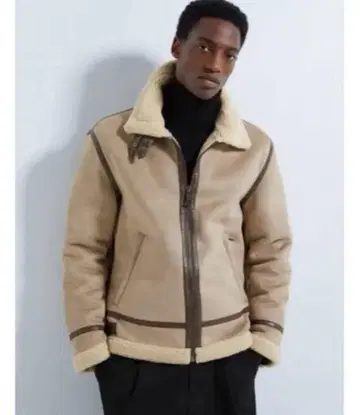 ZARA 페이크 무스탕 B3 자켓 S