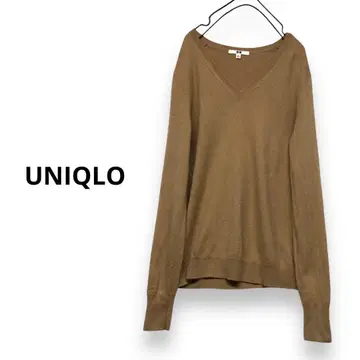 UNIQLO 캐시미어 니트 V넥 니트 캐시미어 100% XL