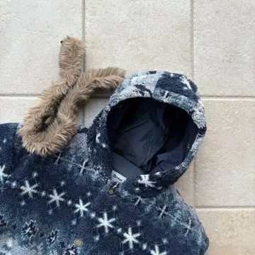 레어 LL Bean 80s 빈티지 플리스 후디드 코트 USA제