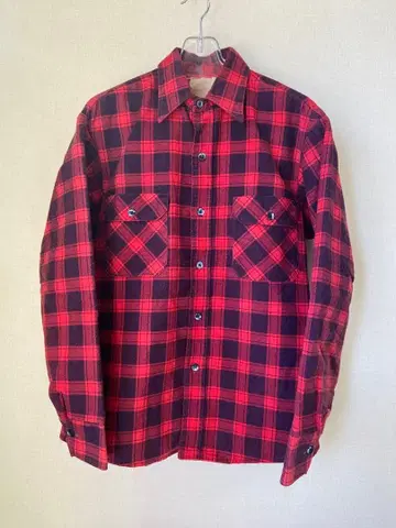 80s Sears Field master 프린트 체크 퀼팅 플란넬