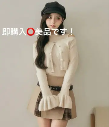 darich 앙상블 샤기 니트탑