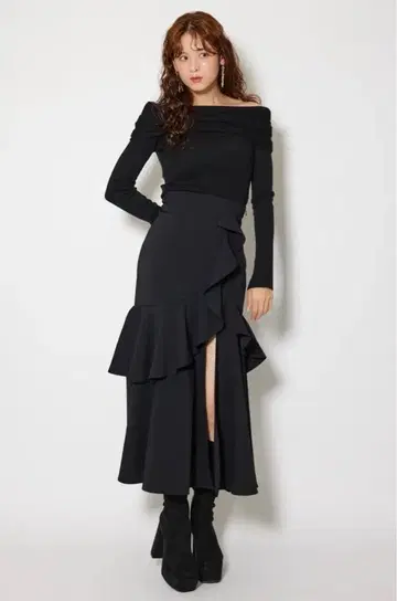 rienda 프릴 슬릿 하이웨스트 스코트 숏팬츠