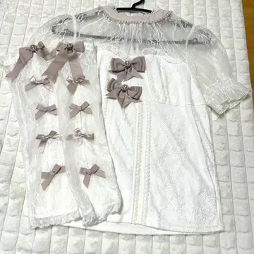 LIZLISA 리즈리사 레이스 암워머 상의