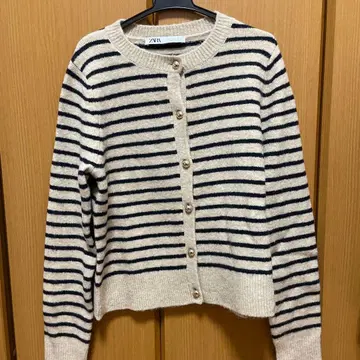 자라 ZARA 보더 가디건