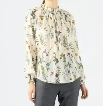 TOMORROWLAND 스와로 가든 프린트 블라우스 사이즈 36