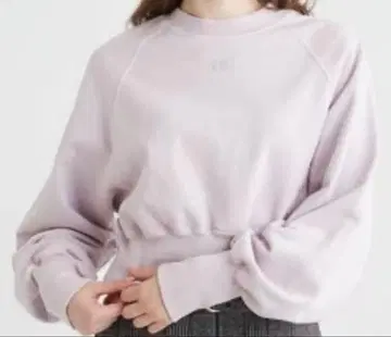 FURFUR 크리스탈 FUR 로고 맨투맨 핑크