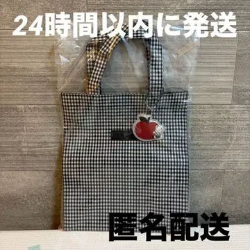 familiar 패밀리아 토트백 블랙 화이트 깅엄 체크 체크