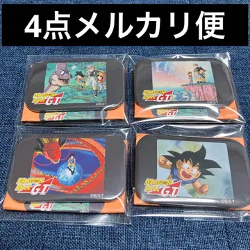 40주년 드래곤볼 GT 장면 사진 OPED 캔뱃지 손오공, 빵, 트렁크