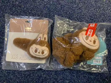 LABUBU 헤어 스크런치, 핑 POPLAND 한정판