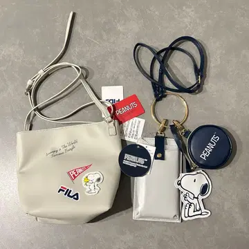 FILA 스누피 숄더백 스마트폰 숄더