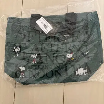 애프터눈 티 PEANUTS 스누피 로고 에코백 SS 사이즈