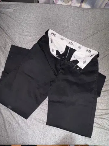 874 블랙 워크 팬츠