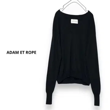 ADAM ET ROPE 울 니트 V넥 니트 와이드 니트 38
