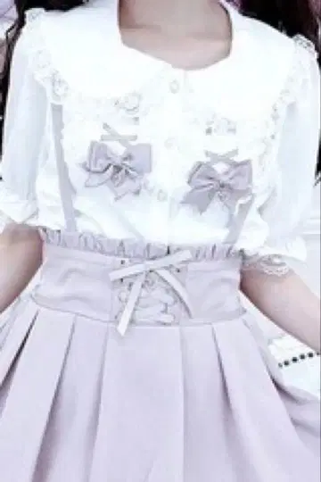 MARS 요크 리본 블라우스