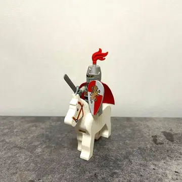 LEGO 라이온 나이트 화이트 말 기사 미니 피규어