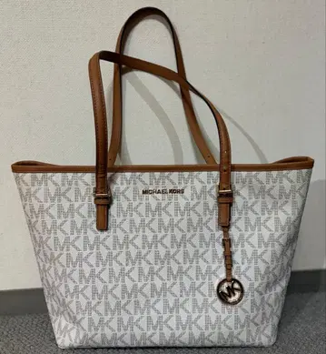 MICHEAL KORS 마이클코어스 로고 토트백 베이지