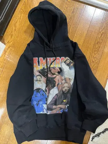 DLSM 아무로 나미에 후드티 M 사이즈 (블랙)