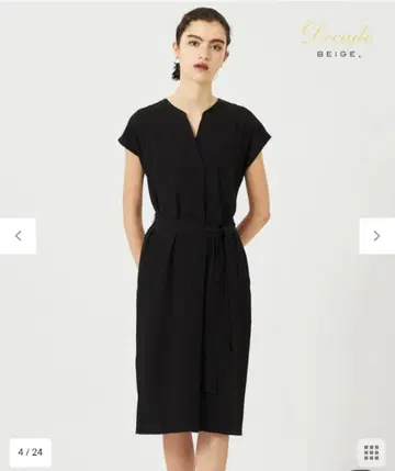 BEIGE, CINDY / V넥 원피스 8 블랙