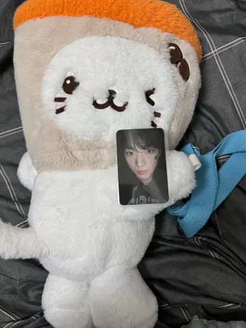 NCTWISH 유우시 캐릭터 백 버블 냥 봉제 인형