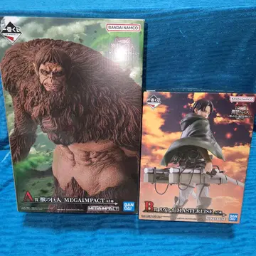 제일복권 진격의 거인 A상 B상 수염의 거인 리바이 2종 세트