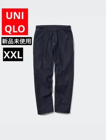 미사용 새상품 UNIQLO 데님 워크 팬츠 셋업 상품 XXL 사이즈