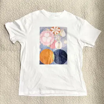 힐마 아프 클린트 전시 티셔츠 L 사이즈 화이트