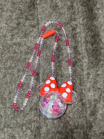 디즈니 리조트 미니 빛나는 완구 목걸이 펜던트