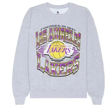 [ M ] JUNK FOOD 속기모 맨투맨 로스앤젤레스 레이커스